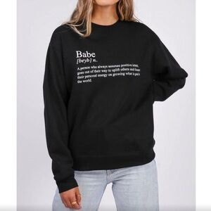 Brunette the Label Babe Definition Crewneck S/M